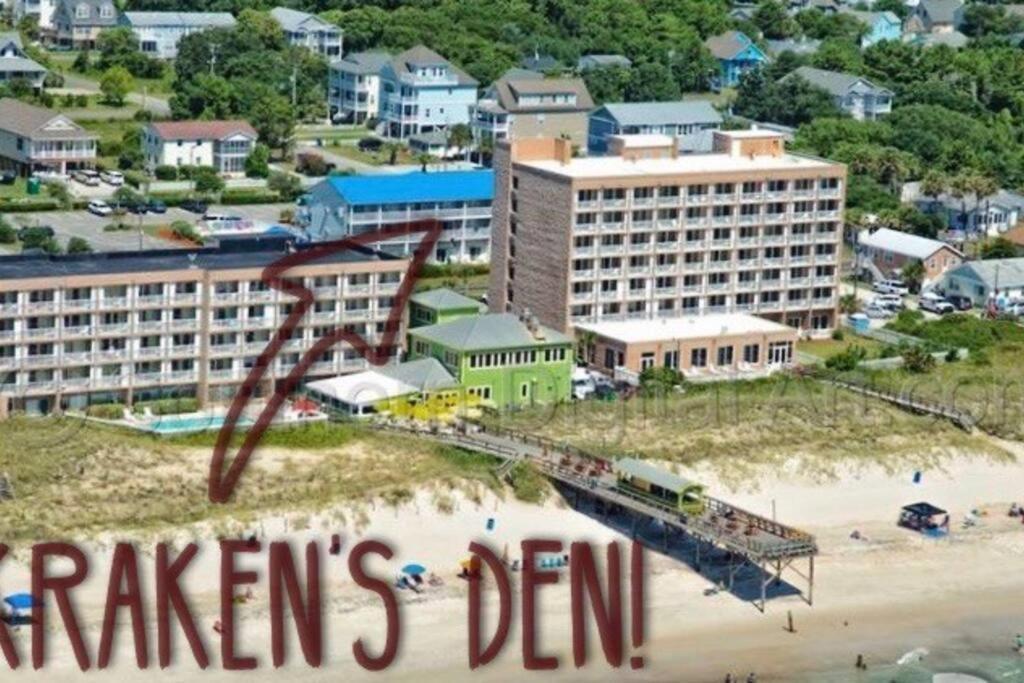 Apartament Kraken'S Den * Oceanview * Steps To Ocean * Pool Carolina Beach Zewnętrze zdjęcie